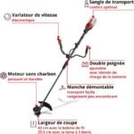 Einhell Professional Débroussailleuse sans fil GP-BC 36/430 Li BL-Solo PXC (36V, Brushless, largeur coupe 25,5 et 43 cm, Harnais confort) Livré sans Batterie ni Chargeur – Image 3