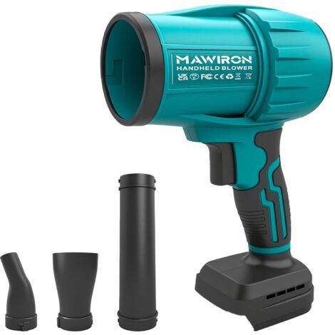 177839108_1 Petit souffleur de feuilles sans fil, puissant à 38 000 tr/min, souffleur électrique pratique pour nettoyer la maison, déneiger la voiture et entretenir le jardin. Batterie non incluse. – Image 1
