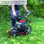 Scheppach Tondeuse débroussailleuse thermique WMP161-56 - moteur 4 temps - 161 cm³ - 800 m²/h - largeur de coupe 56 cm - hauteur de coupe 40-95 mm - accessoires inclus – Image 4