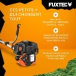 Fuxtec – Débroussailleuse thermique 4 temps FX4MS131 – Moteur 31 cm³ 1 CV – Pour terrains accidentés – Coupe nette avec tête double fil - 31cm3 – Image 4
