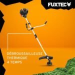 Fuxtec – Débroussailleuse thermique 4 temps FX4MS142 – Moteur 4 temps 42,5 cm³ 1,7 CV – Tête double fil incluse – Pour terrains accidentés – Image 2