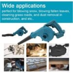2200 W Souffleur à feuilles sans fil compatible avec batterie Makita 18 V, souffleur sans fil, 3,6 m/min, pour l'entretien de la pelouse, les bulles, le nettoyage de la voiture et des coins – Image 3