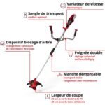 Einhell Débroussailleuse sans fil AGILLO 18/200 Solo - PXC (18V, 7500 min-1,20cm, avec Harnais confort, bobine et lame 3-dents) Livré sans Batterie ni Chargeur – Image 2