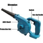 2200 W Souffleur à feuilles sans fil compatible avec batterie Makita 18 V, souffleur sans fil, 3,6 m/min, pour l'entretien de la pelouse, les bulles, le nettoyage de la voiture et des coins – Image 4