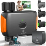 Ordinateur d'arrosage intelligent - KESSER - Commande via app - Capteur de pluie - 20 programmes de minuterie – Image 3