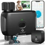 Ordinateur d'arrosage intelligent - KESSER - Commande via app - Capteur de pluie - 20 programmes de minuterie