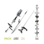Pack multi outil jardin débroussailleuse taille-haies batterie chargeur 56 volts EGOPOWER