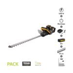 Pack taille haies sans fil coupe 58cm batterie 40V chargeur rapide poignée rotative Texas HTX4000